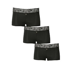 VENUS Womens Pearl By VENUS® Lace Trim Boyshort 3 Pack - 1 of 1