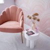 TOV Furniture Delta Concrete Side Table in Ivory - 2 of 4