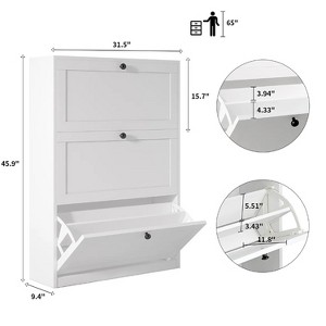 Natural 2Drawer Shoe Cabinet - 1 of 1
