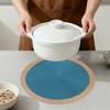 REGALWOVEN Farmhouse Placemats Set of 6 Woven Placemats Washable Kitchen Table Mat for Dining Table Decor and Holiday - 4 of 4