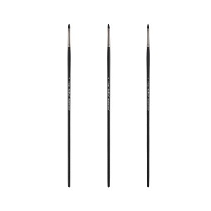 Black Swan Synthetic Red Sable Paint Brushes Filbert Sets of 2- Professional Quality Long Handle Paint Brushes in Assorted Shapes and Sizes for Oil, - 1 of 4
