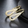 Teardrop Hook Drop Earrings for Women Clear Cubic Zirconia Ginger Lyne Collection (Gold) - 4 of 4