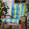 Kensington Garden 21"x21" Outdoor Seat and Back Chair Cushion - 2 of 4