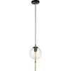 Artcraft Lighting Lugano 1 - Light Pendant in  Black/Vintage Brass - 3 of 4