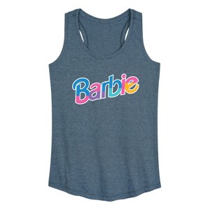 Women's - Barbie - Colorful Logo Graphic Racerback Tank - 1 of 4