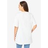 Woman Within Plus Size Graphic Print Scoop Neck Tunic - 3 of 4
