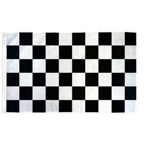 Maison 3'x5' ft Checkered Poly Flag For Indoor & Outdoor Use - Great For Race Day!! - Available In Different Bold Colors - 1 of 3