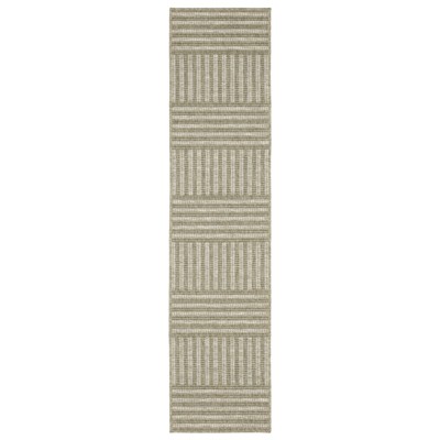 Oriental Weavers Tortuga TR02A Tan/Light Brown Indoor/Outdoor Area Rug - 1'10" x 7'6"