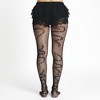 Anna-Kaci Women's 3-Piece Set Fishnet Tights with Snake Pattern Design - Black - 4 of 4