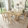 Merax 7-Piece Extendable Dining Table Set with 6 Upholstered Seat Chairs - 2 of 4