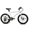 Whisen Kids Bike for 6-12 Years Old, 20 Inch Children's Bicycle for Boys Girls, 7-Speed Steel Frame, , Dual Disc Brakes - 2 of 4