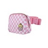 Super Mario Bros Princess Peach 7.5" Pink & White Checkered Quilted Fanny Pack - 3 of 4