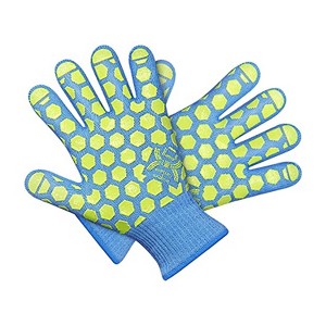 JH Safety Heat Resistant Gloves Blue/Green One Size (H01SF) - 1 of 4