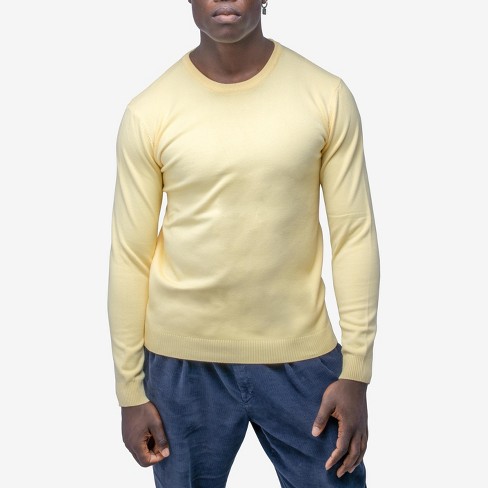 X RAY Men s Basic Crewneck Sweater in BANANA Size 2XL