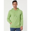 INSPIRE CHIC Men's Solid Color Drawstring Hooded Sweatshirt - 3 of 4