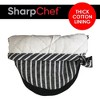 SharpChef Heat and Slip Resistant Neoprene Oven Mitts Set, Soft Cotton Lining, Waterproof, BPA-Free, 2 Count - 4 of 4