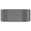 vidaXL Garden Raised Bed Grey Powder-coated steel Large Durable - 3 of 4