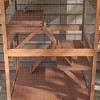 Resenkos Cat Cage, Cat Crate Kennel Enclosure Playpen,Catio, Outdoor Cat Enclosure House on Wheels with Hammock, Orange - 4 of 4