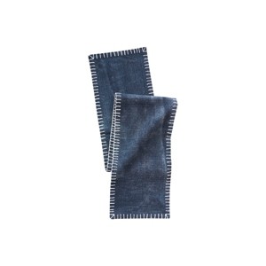 carol & frank 14" x 72" Carter Indigo Table Runner - 1 of 4