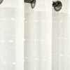 Lush Décor Farmhouse Textured Grommet Sheer Window Curtain Panel Single - 2 of 4