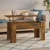 vidaXL Coffee Table Smoked Oak 39.8"x19.3"x20.5" Engineered Wood - image 2 of 4