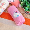 Slickblue Embroidered Coral Fleece Throw Blanket for Kids - Soft & Cozy, 29.5" x 39.4", Multiple Design & Color Options - 3 of 4