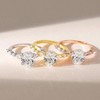 3 Carats Silver Ring Halo for Women Size 8 Fashionable and Exquisite - 3 of 4