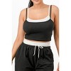 Slickblue Casual Tank & Sweatpant Set, Stretch Fabric, 2 Piece Co-ord Outfit, Sporty Style, Color Options, Size S-L - 4 of 4