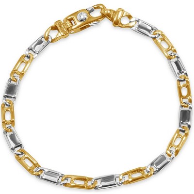 Pompeii3 Men's Link 14k Gold (14gram) or Platinum (23gram) 5mm Bracelet 8.5"