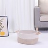 Unique Bargains Woven Handles Shelf Closet Storage Basket - 4 of 4
