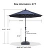 PURPLE LEAF Patio Umbrella Outdoor Table Umbrella Aluminum Frame Market Umbrella Sun Umbrella with 8 Sturdy Ribs - 4 of 4