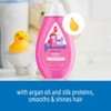 Johnson's Kids' Shiny & Soft Shampoo with Argan Oil & Silk Proteins, for Toddlers' Hair - 13.6 fl oz - 3 of 4