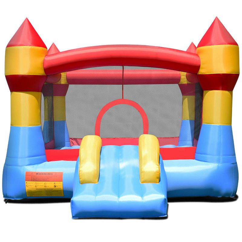 Costway Kid Inflatable Bounce House Castle Moonwalk Playhouse Jumper Slide, 1 of 11