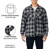 Alpine Swiss Mens Felix Fleece Lined Flannel Jacket Heavyweight Yet Soft Zip-Up Plaid Shirt Shacket Warm Winter Outerwear - 3 of 4