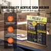 VEVOR Acrylic Sign Holder, 6 Pack 8.5 x 11-inch Brochure Display Holders, T-Shape Double Sided Display Sign Stand, Clear Acrylic Table Menu  Holder - 3 of 4