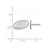 Black Bow Jewelry 10k White Gold Carolina Hurricanes NHL Stud Earrings - 2 of 3