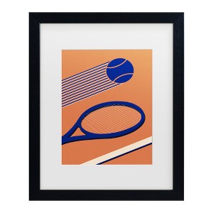 Trademark Fine Art - Rosi Feist  Tennis 80s Matted Framed Art - 1 of 4