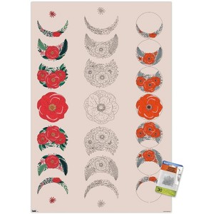 Trends International Floral Phases of the Moon Unframed Wall Poster Prints - 1 of 4