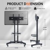 Vynxaria FANCO Universal Swivel TV Stand for 32¨C80 inch TVs, Height Adjustable Table Top TV Stand Mount with Tilt, Max VESA 600x400mm (Black) - 3 of 4