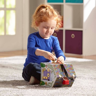 melissa and doug take along wooden doorbell dollhouse