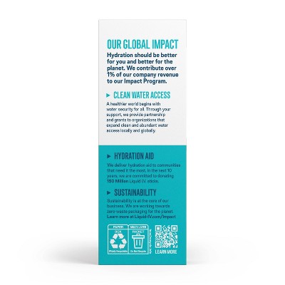 Liquid I.V. Sugar Free Hydration Multiplier Powder Electrolyte Drink Mix - Lemon Lime - 0.45oz/12ct