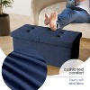 StorageBud Storage Ottoman for Bedroom End of Bed, Velvet Storage Bench, Large Storage Ottoman Bench, Entryway Bench with Storage - 2 of 4