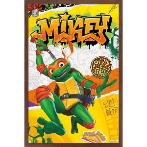 Trends International Teenage Mutant Ninja Turtles: Mutant Mayhem - Michelangelo Framed Wall Poster Prints - 1 of 4