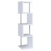 TOAOTBNBO 4-Tier Open Bookcase, Wood and Metal Bookshelf with Stroage Cabinet, Display Bookshelves for Home Office - 2 of 4