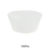 Unique Bargains Solid Color Disposable Baking Cups Greaseproof Paper 1.97"x1.18" 100 Pcs - 4 of 4