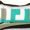 Slickblue Handmade Full/Queen Quilt Set, 100% TC Fabric, 5 Geometric Design Options, Vermicelli Quilting, 3-Piece Set - 3 of 4