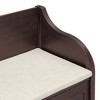 Sapphtopaz Ottoman with Storage Entryway Bench Upholstered Stool with Removable Cushion Shoe Bench for Living Room, Bedroom, Entryway - 2 of 4