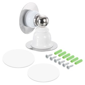 Unique Bargains Stainless Steel Magnetic Door Stops with Self Adhesive and Screw Mount - 1 of 4