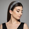 Unique Bargains Women's No Slip Rhinestone Wide-brimmed Headband 4.45"x0.98" Deep Blue 1 Pc - 2 of 4