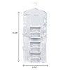 Hastings Home Hanging Dual-Sided Wrapping Paper Storage and Organizer With Clear Compartments - White - 3 of 4
